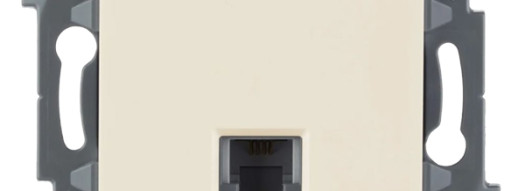 Розетка информационная RJ45 5e UTP - Inspiria - слоновая кость