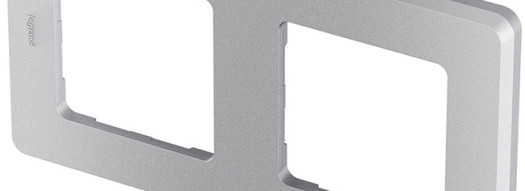 Рамка 2 поста - Inspiria - алюминий