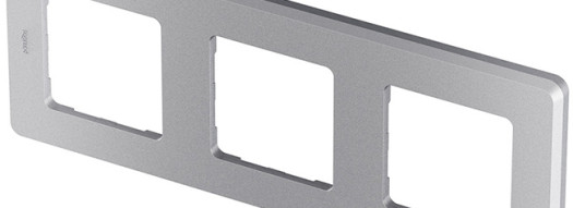 Рамка 3 поста - Inspiria - алюминий