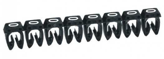 Маркер CAB 3 для кабеля 4-6 мм² - цифра ''0'' - черный