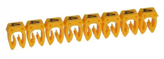 Маркер CAB 3 для кабеля 4-6 мм² - цифра ''4'' - желтый