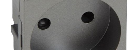 Розетка 2P - 2 модуля - Arteor - Magnesium