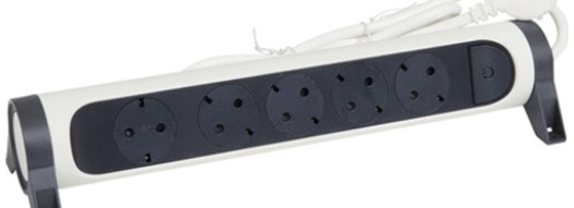 Многорозеточный блок ''Комфорт'' 5 x 2К+З - с кабелем длиной 3 м