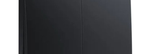 Выключатель двухклавишный - Mallia - Matt Black