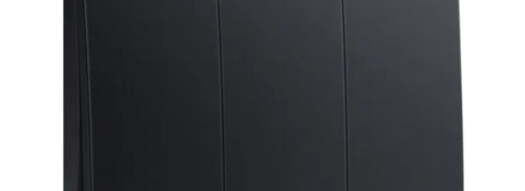 Выключатель трехклавишный - Mallia - Matt Black