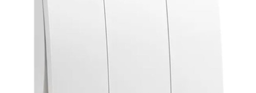 Выключатель трехклавишный - Mallia - Matt White