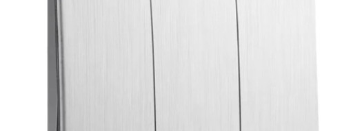 Переключатель трехклавишный - Mallia - Brushed Aluminium