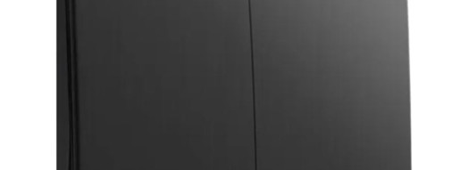Переключатель двухклавишный - Mallia - Brushed Black