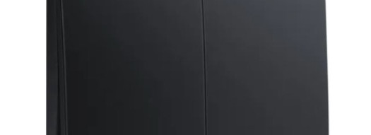 Переключатель двухклавишный - Mallia - Matt Black