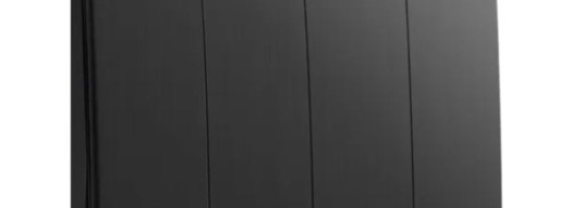 Выключатель четырехклавишный - Mallia - Brushed Black