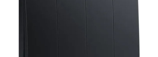 Выключатель четырехклавишный - Mallia - Matt Black