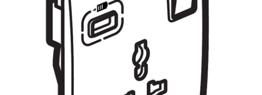 Мультистандартная розетка с USB-A - Mallia - Matt Black