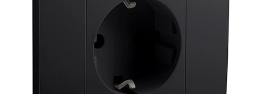 Розетка 2P+E - Mallia - Matt Black