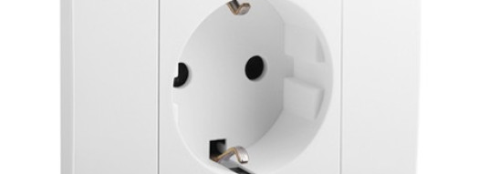 Розетка 2P+E - Mallia - Matt White