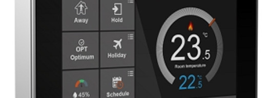 Термостат для водяных теплых полов с WiFi - черный