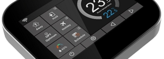 Термостат для водяных теплых полов с WiFi - черный