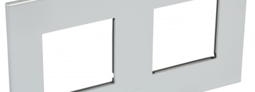 Рамка 2x2 модуля - Arteor - Soft Aluminum