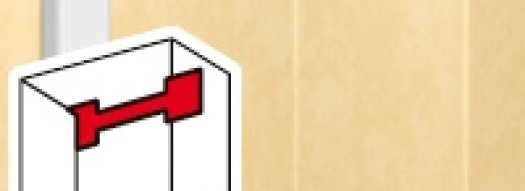 Скоба для кабель-каналов DLP 65 мм