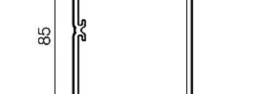 Кабель-канал - DLP-S - 85x50 мм с крышкой - 2 метра - белый