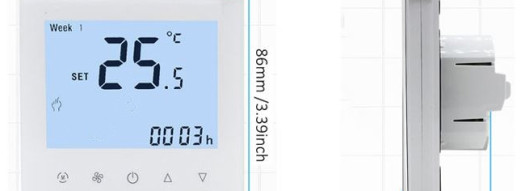 Терморегулятор для водяного теплого пола WF11-3A - черный