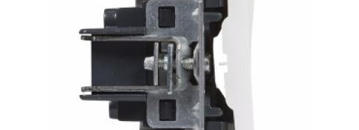 Выключатель двухклавишный - Suno - белый