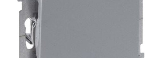 Переключатель одноклавишный с подсветкой/индикацией - Suno - алюминий