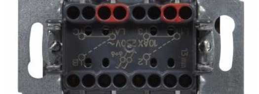 Переключатель двухклавишный - Suno - алюминий