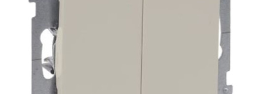 Переключатель двухклавишный - Suno - слоновая кость