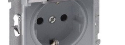 Розетка 2К+З IP21 - Suno - алюминий