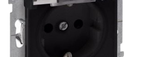 Розетка 2К+З IP21 - Suno - антрацит