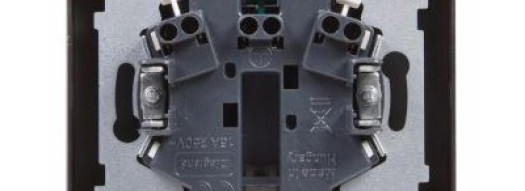 Розетка 2x2К+З со шторками - Suno - антрацит