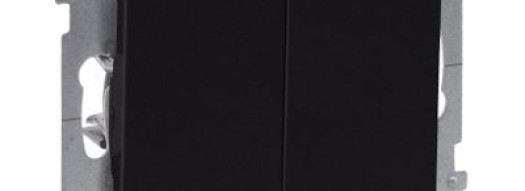 Переключатель двухклавишный - Suno - антрацит