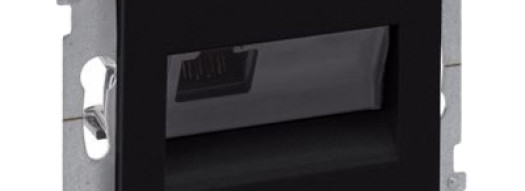 Розетка RJ45 6 UTP - Suno - антрацит