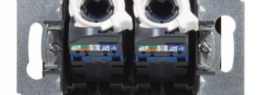 Розетка 2xRJ45 6 UTP - Suno - антрацит