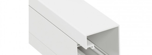 Кабель-канал - DLP-S - 100x50 мм с крышкой 45 мм - 2 метра - белый