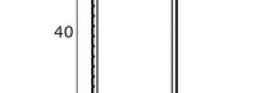 Мини-канал - DLP-S - 40x16 мм с крышкой - самоклей - 2 метра - белый