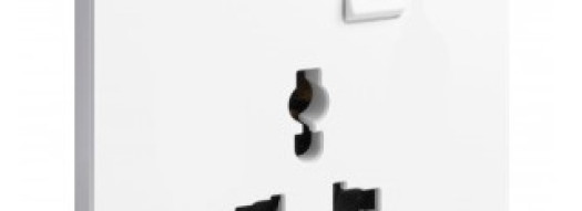 Мультистандартная розетка 2P+E - Mallia - Matt White