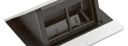 Выдвижной розеточный блок - 4 модуля - белый