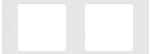 Рамка 2 поста - Inspiria - белый