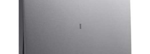 Переключатель одноклавишный с подсветкой - Mallia - Dark Silver