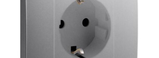 Розетка 2P+E - Mallia - Dark Silver