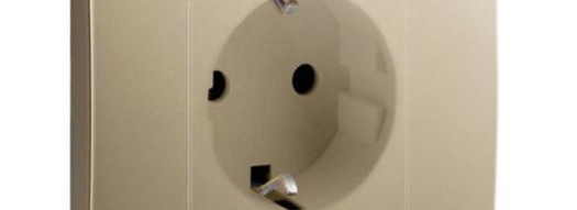 Розетка 2P+E - Mallia - Dark Bronze