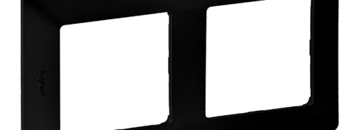 Рамка 2 поста - Valena Life - черный