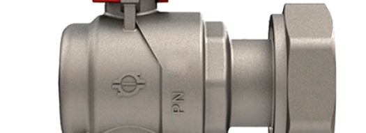 Шаровой угловой кран с внутренней резьбой 3/4''x1'', красный - F.I.V.