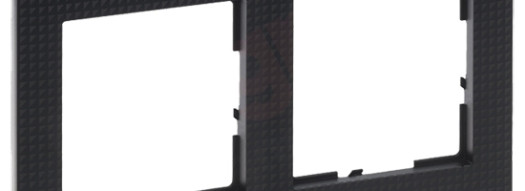 Рамка 2 поста - Suno - brushed black