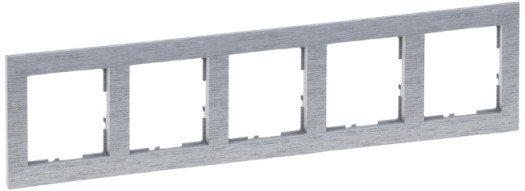 Рамка 5 постов - Suno - brushed aluminium