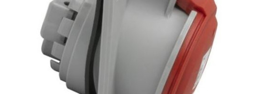 Встраиваемая наклонная розетка 3К+З 32А 380В IP44 - P17 Tempra Pro