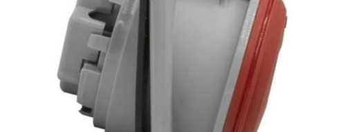 Встраиваемая наклонная розетка 3К+Н+З 32А 380В IP44 - P17 Tempra Pro