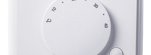 Терморегулятор электронный для теплого пола - белый