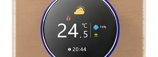 Терморегулятор для теплого пола BT12 16A/5A с WiFi - золото